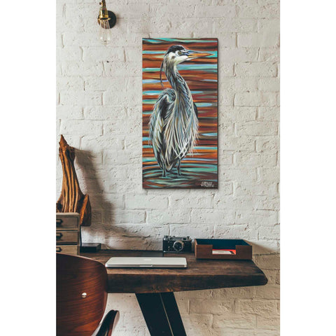 Image of 'Watchful Heron I' by Carolee Vitaletti, Giclee Canvas Wall Art
