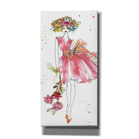 Image of 'Floral Figures V' by Anne Tavoletti, Canvas Wall Art,12 x 24