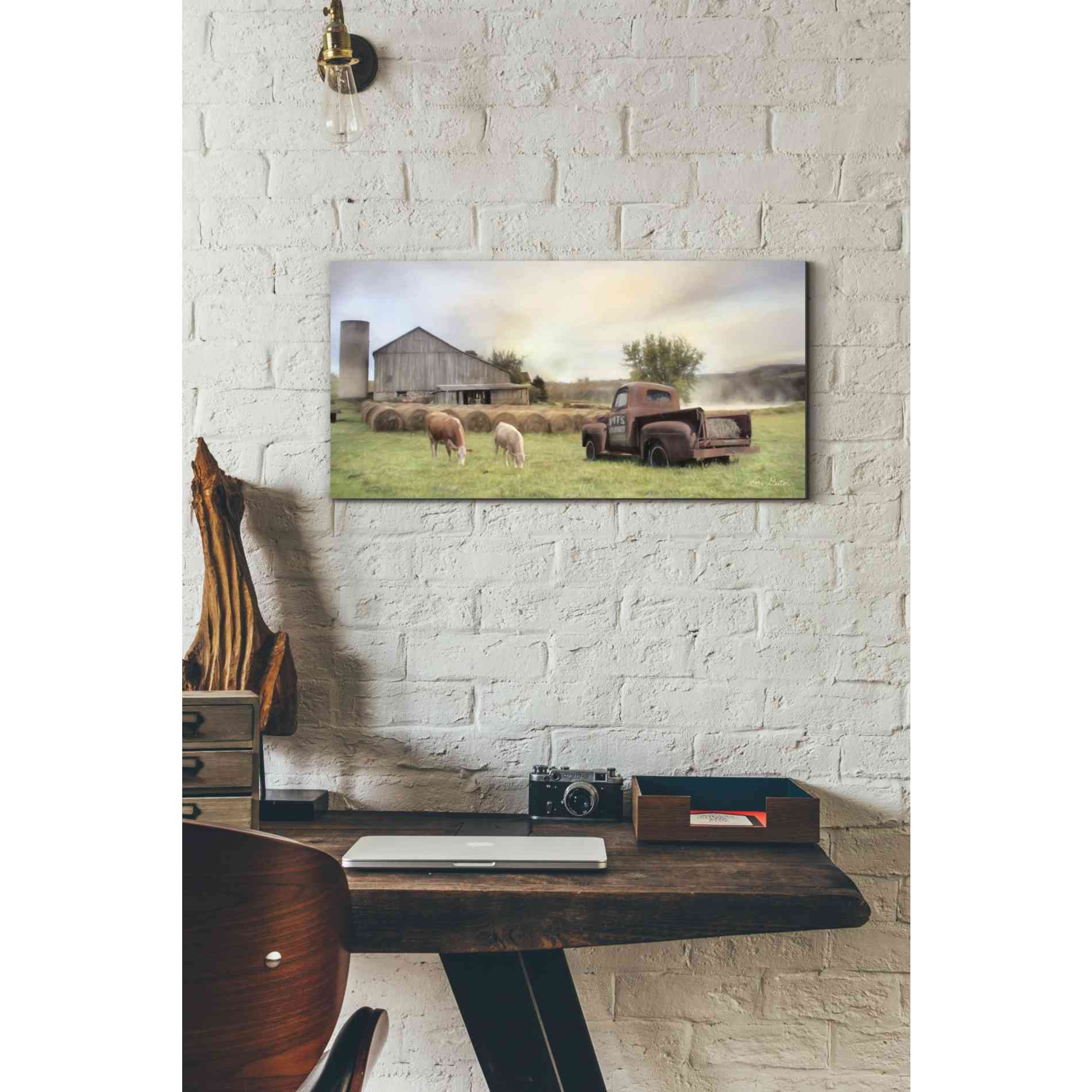 'Tioga Country Farmland' by Lori Deiter, Canvas Wall Art,24 x 12