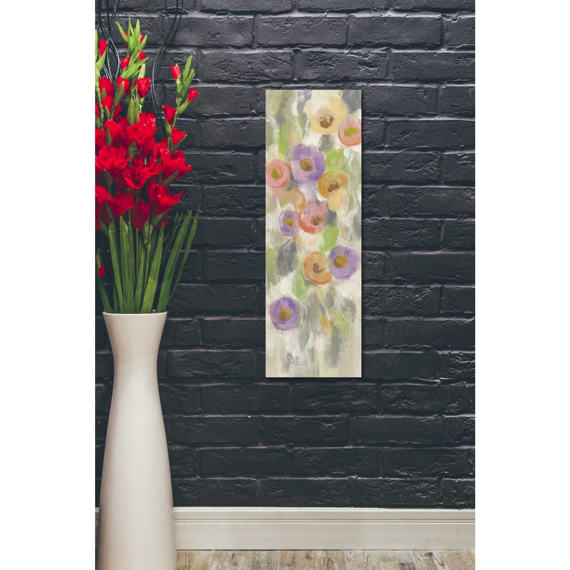 "Dreamy Flowers I" by Silvia Vassileva, Canvas Wall Art,12 x 36