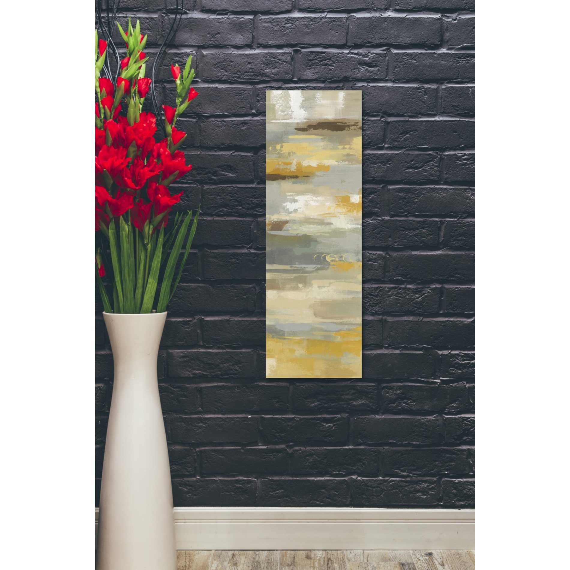 "Earth Abstracts II" by Silvia Vassileva, Canvas Wall Art,12 x 36