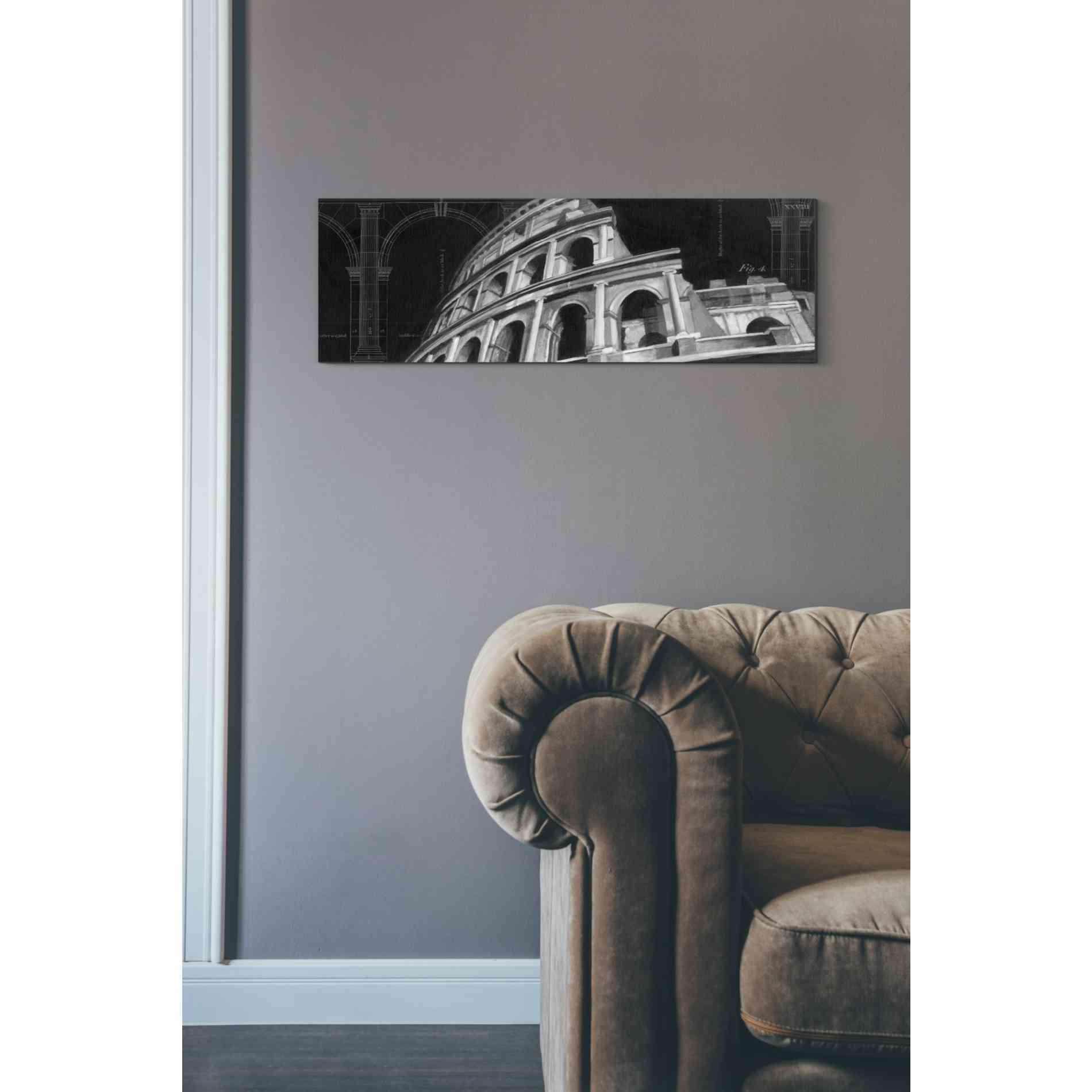 'Iconic Architecture I' by Ethan Harper Canvas Wall Art,12 x 36