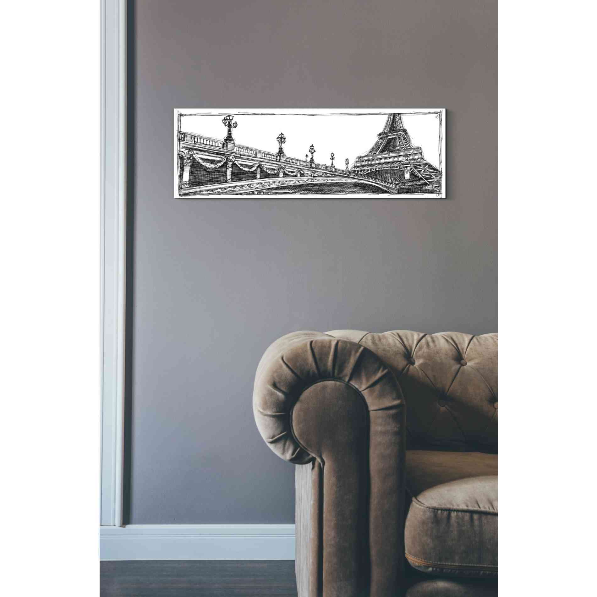 'Study of Paris' by Ethan Harper Canvas Wall Art,12 x 36