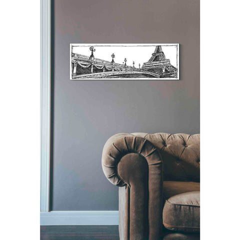 Image of 'Study of Paris' by Ethan Harper Canvas Wall Art,12 x 36