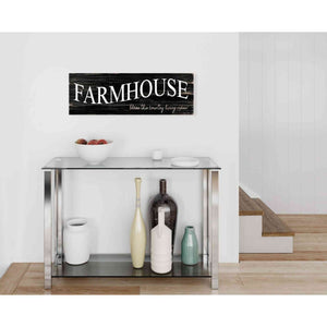 'Farmhouse' by Cindy Jacobs, Canvas Wall Art,36 x 12