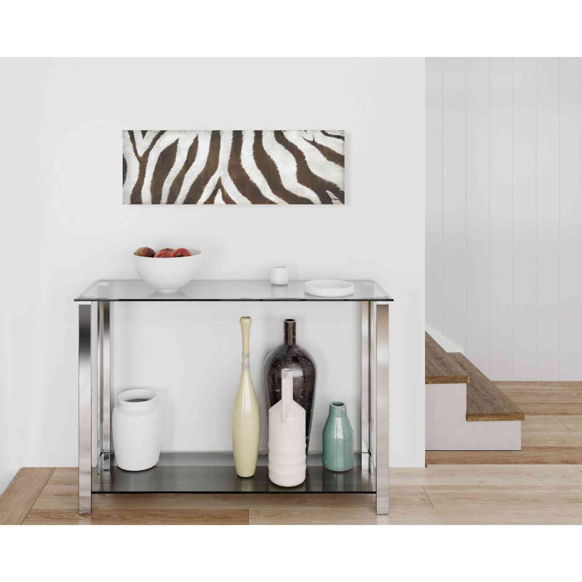 'Different Stripes' by Britt Hallowell, Canvas Wall Art,36 x 12