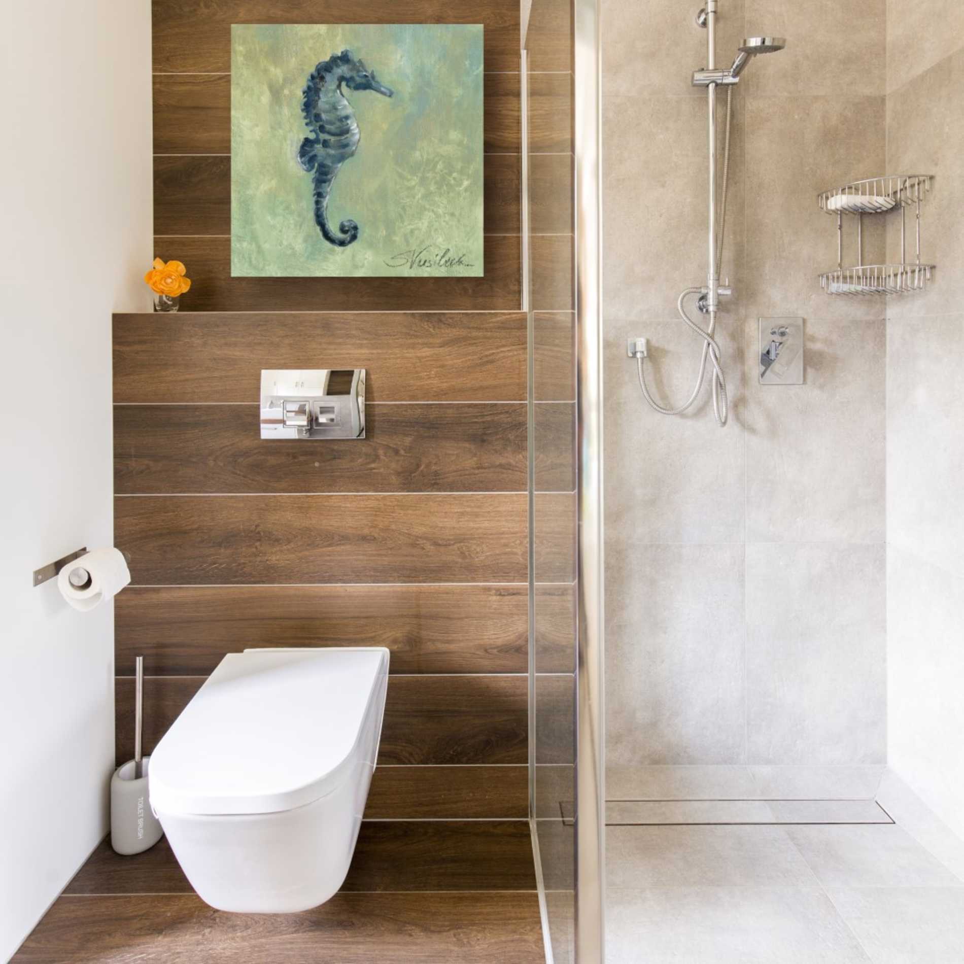 'Indigo Sea Life I' by Silvia Vassileva, Canvas Wall Art,18 x 18