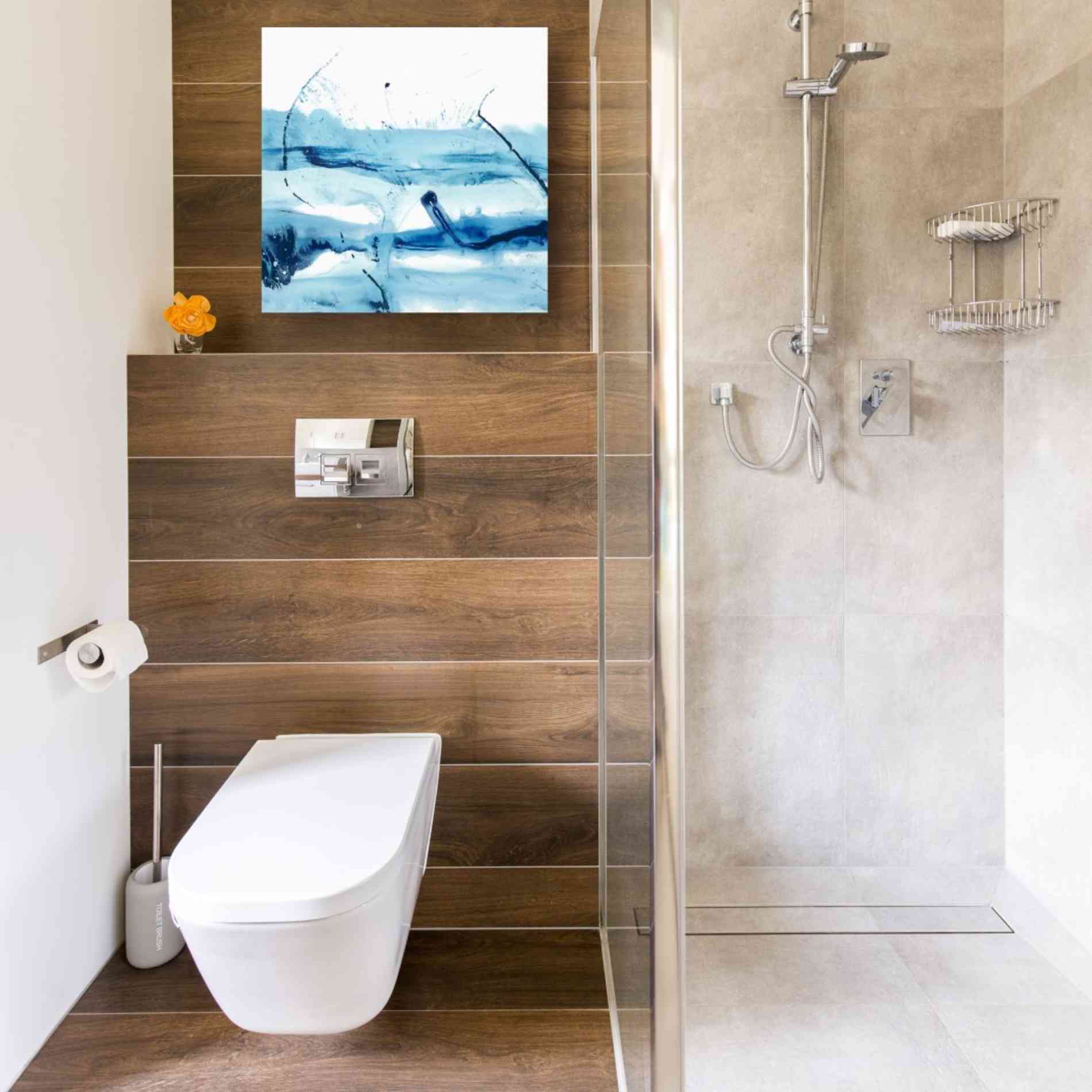 'Blue Currents III' by Ethan Harper, Canvas Wall Art,18 x 18