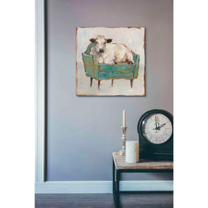 'Moo-ving In I' by Ethan Harper, Canvas Wall Art,18 x 18