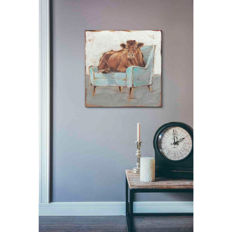 Image of 'Moo-ving In IV' by Ethan Harper, Canvas Wall Art,18 x 18