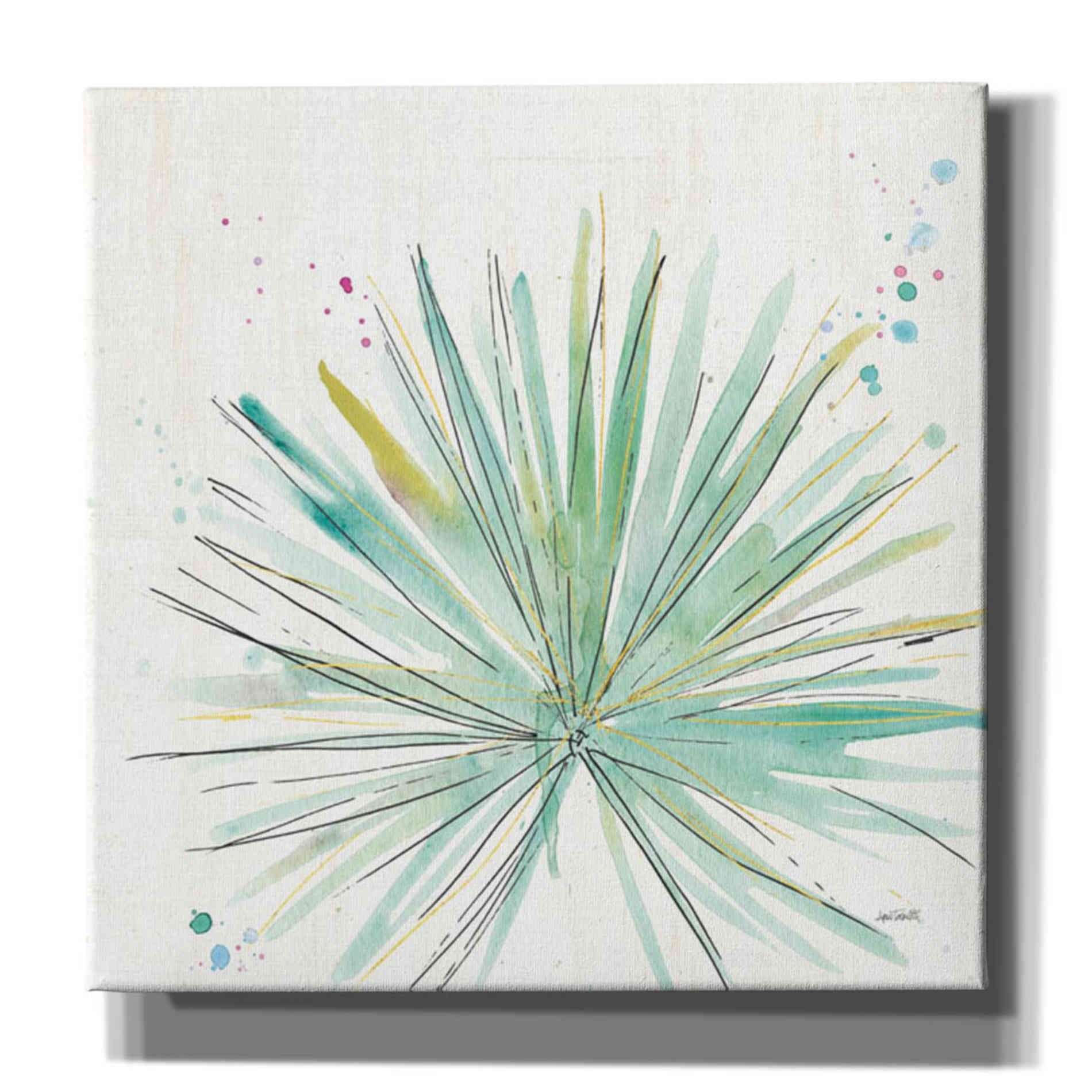 'Palm Passion V' by Anne Tavoletti, Canvas Wall Art,18 x 18