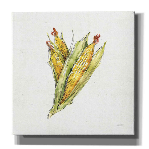 Image of 'Veggie Market III Corn' by Anne Tavoletti, Canvas Wall Art,18 x 18