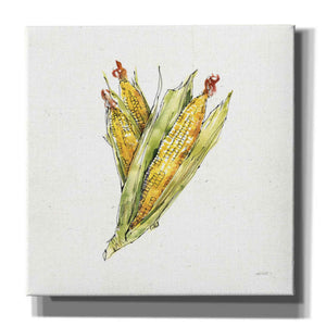 'Veggie Market III Corn' by Anne Tavoletti, Canvas Wall Art,18 x 18