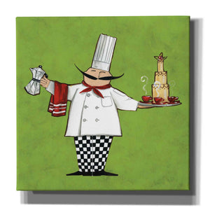 'Cafe Chef in Color' by Anne Tavoletti, Canvas Wall Art,18 x 18