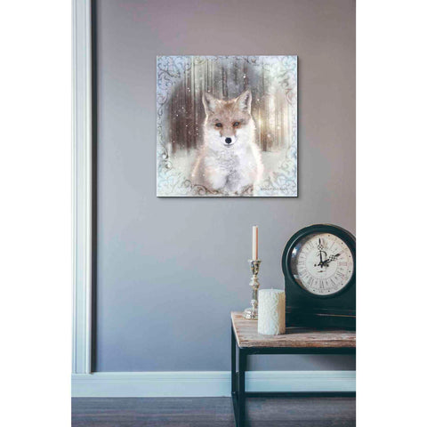Image of 'Enchanted Winter Fox' by Bluebird Barn, Canvas Wall Art,18 x 18
