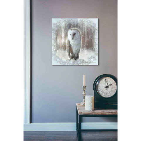 Image of 'Enchanted Winter Owl' by Bluebird Barn, Canvas Wall Art,18 x 18