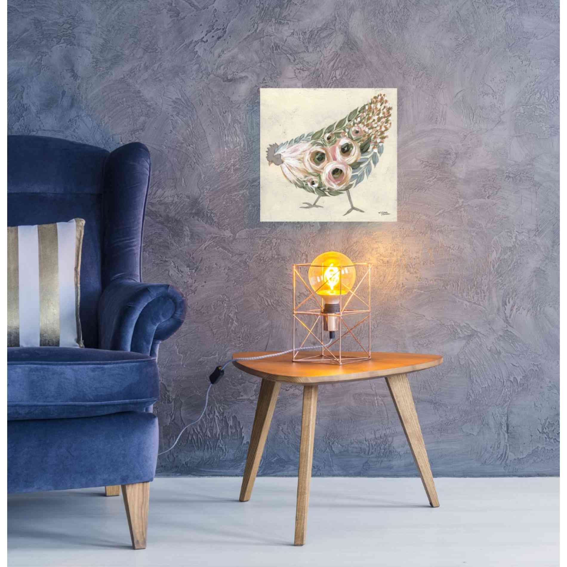 'Astrid the Hen' by Michele Norman, Canvas Wall Art,18 x 18