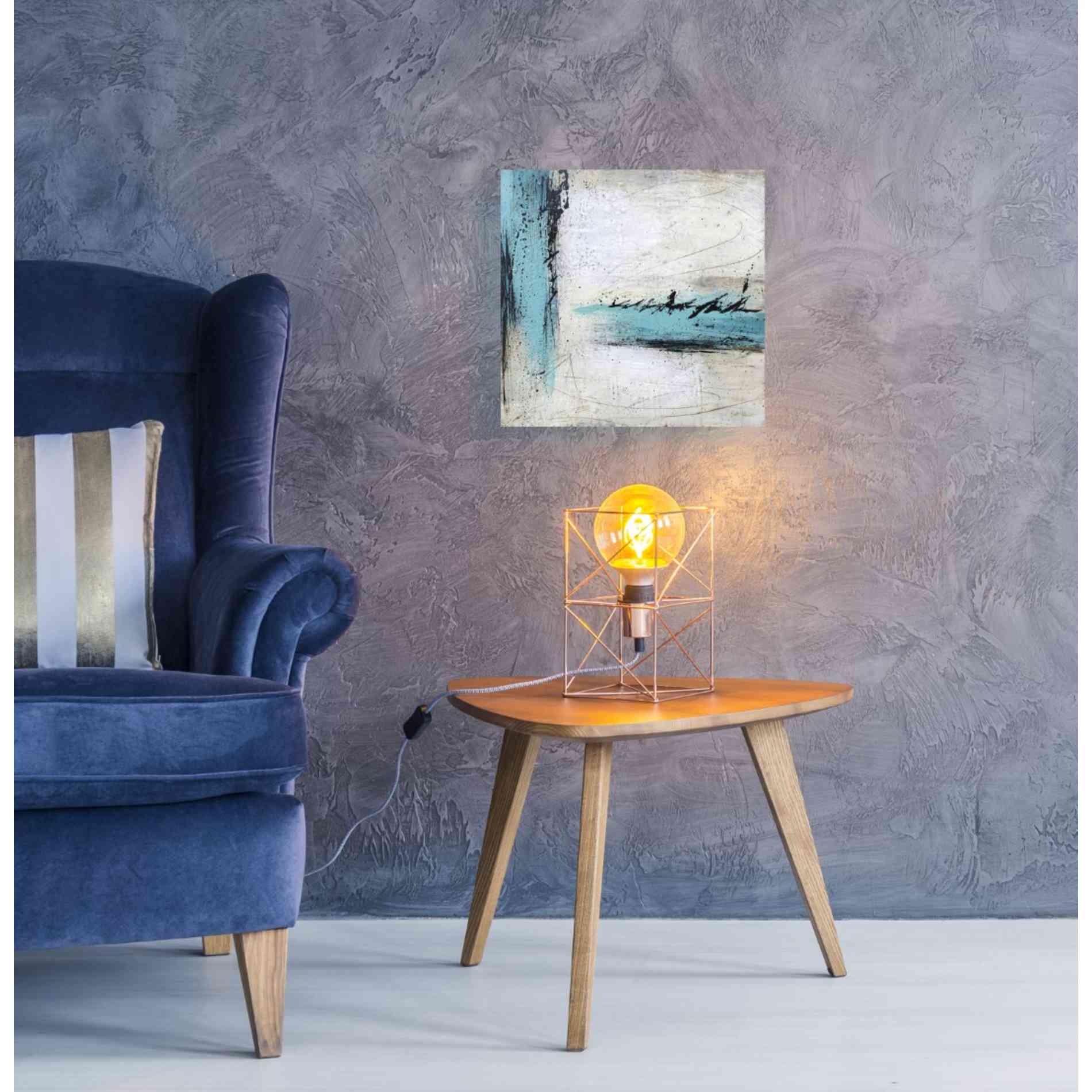 'Chasing Waterfalls' by Britt Hallowell, Canvas Wall Art,18 x 18