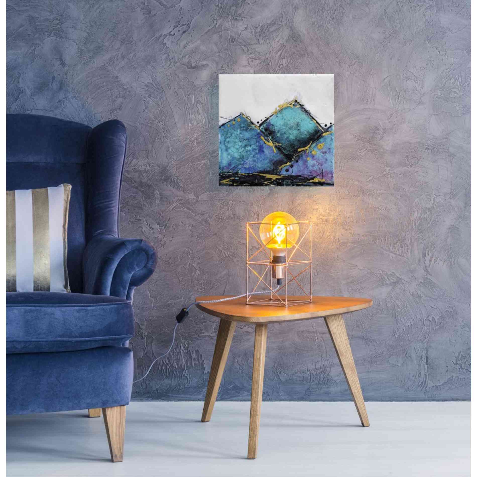 'In Mountains or Valleys 1' by Britt Hallowell, Canvas Wall Art,18 x 18