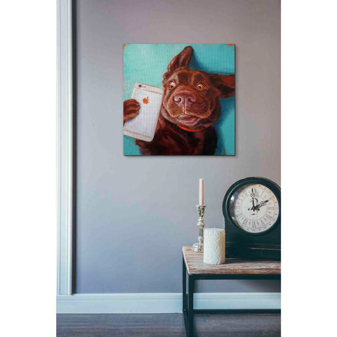 Image of 'Dog Selfie' by Lucia Heffernan, Canvas Wall Art,18 x 18