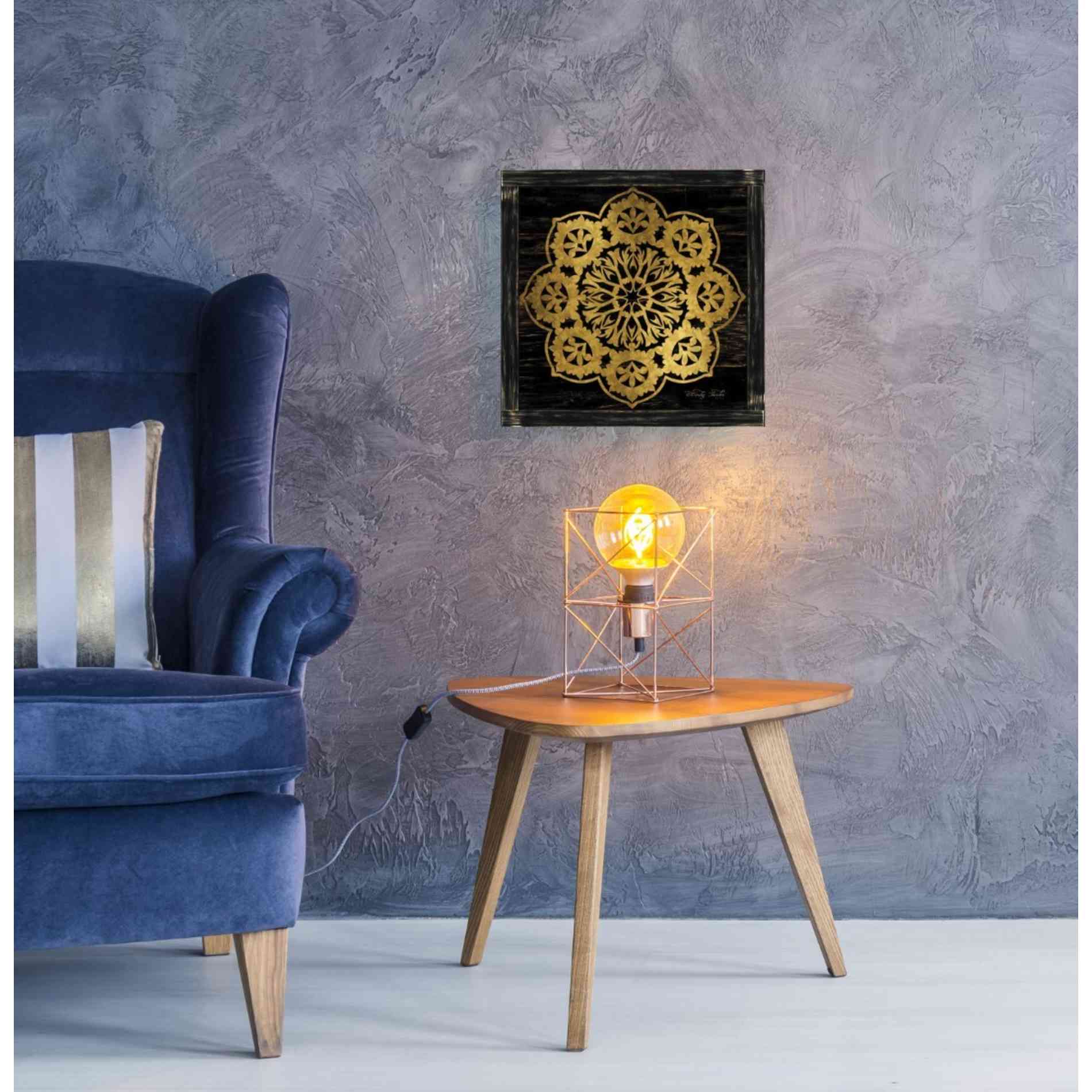 'Gold Mandala I' by Cindy Jacobs, Canvas Wall Art,18 x 18