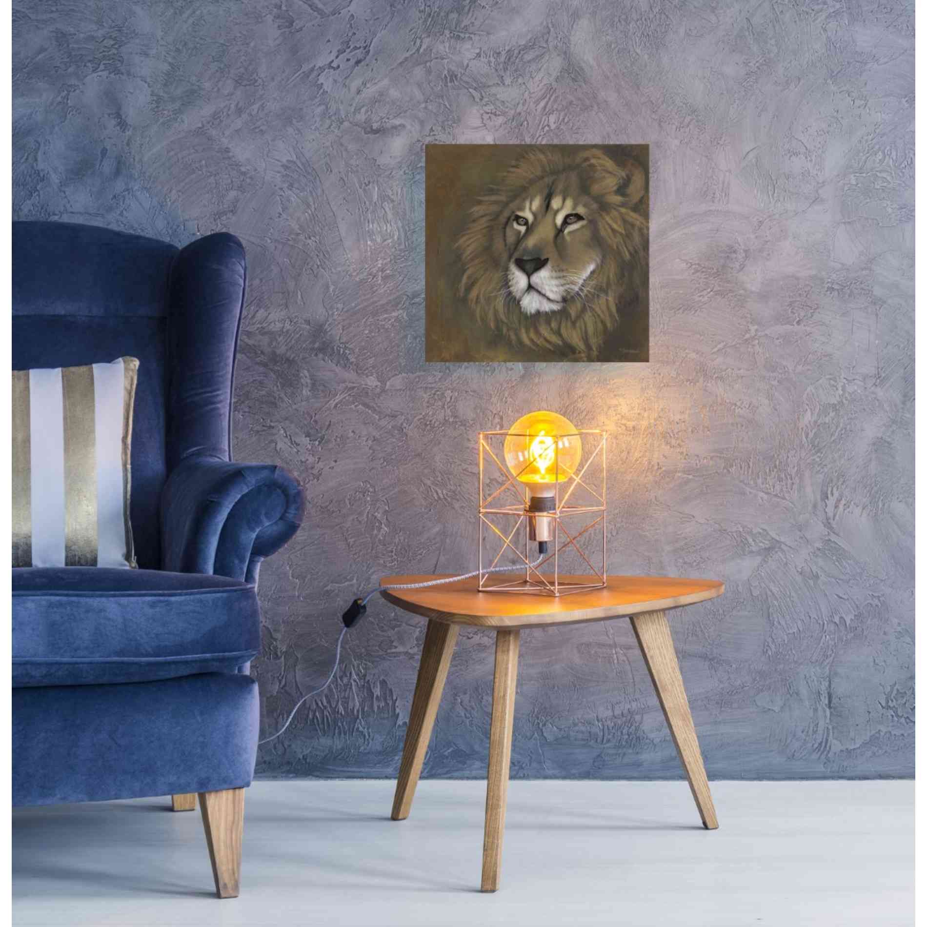 'The King Has Returned' by Britt Hallowell, Canvas Wall Art,18 x 18