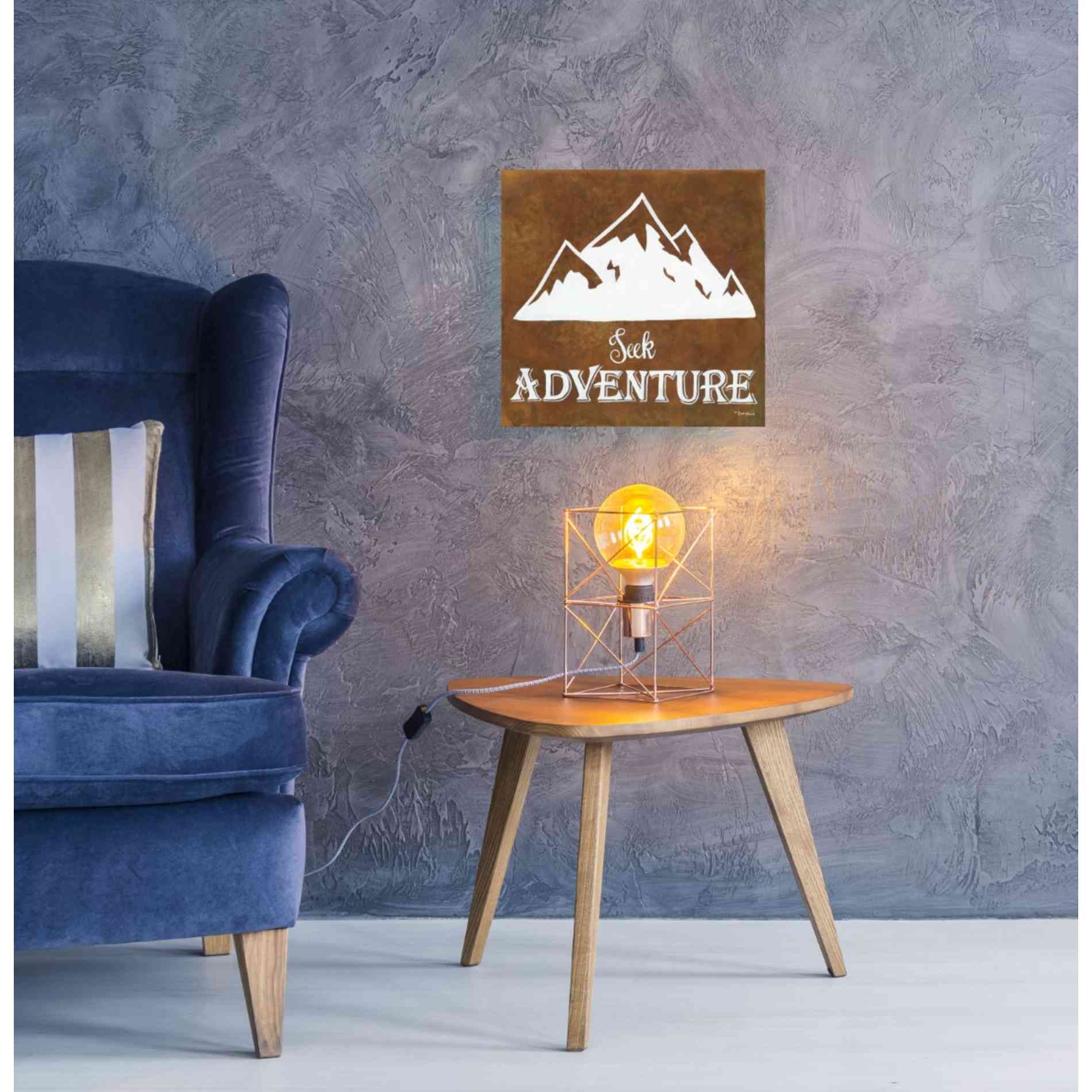 'Seek Adventure' by Britt Hallowell, Canvas Wall Art,18 x 18