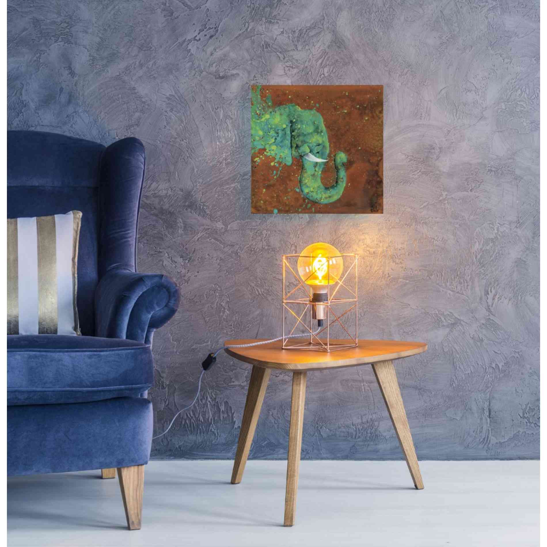 'Splashing Forth' by Britt Hallowell, Canvas Wall Art,18 x 18