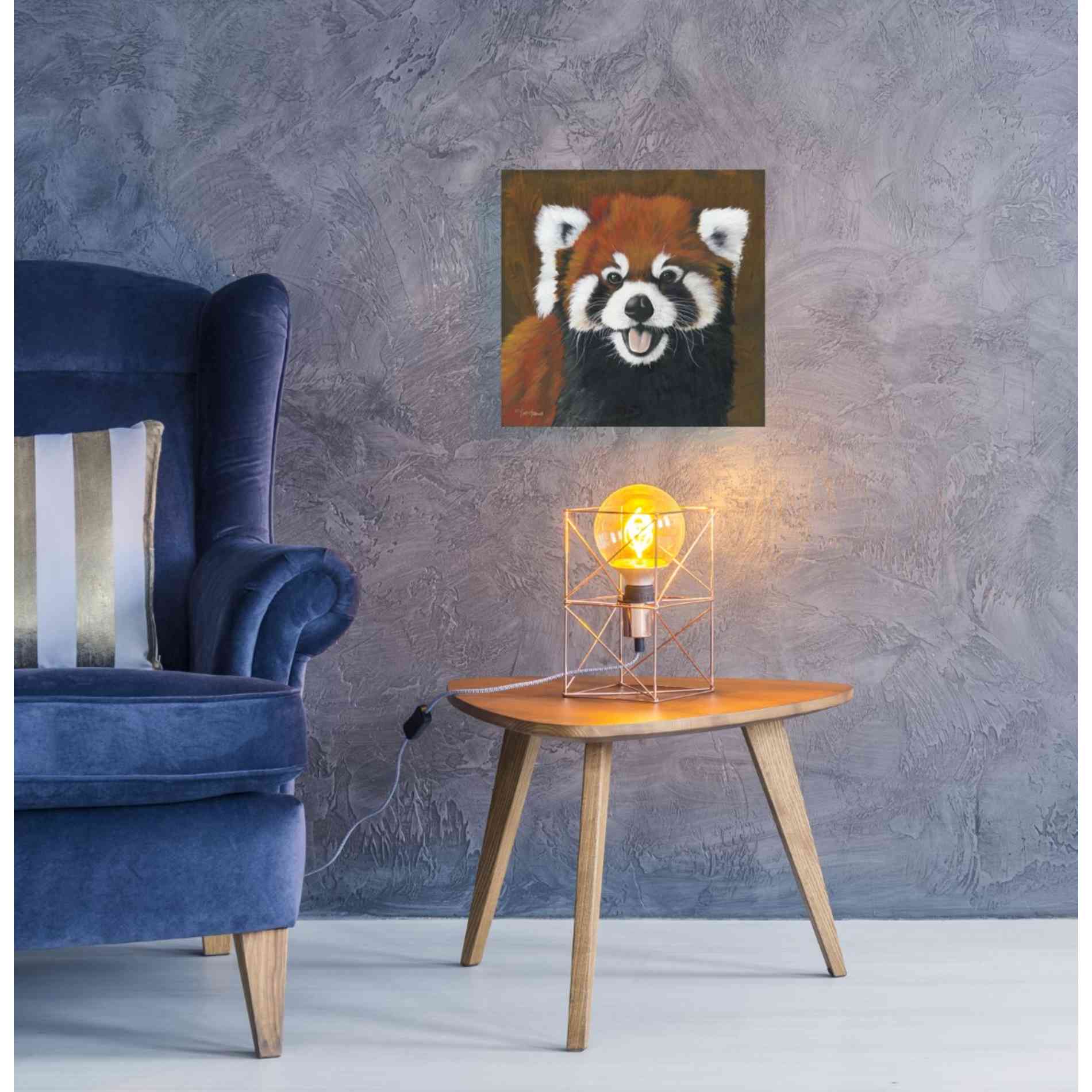 'Red' by Britt Hallowell, Canvas Wall Art,18 x 18