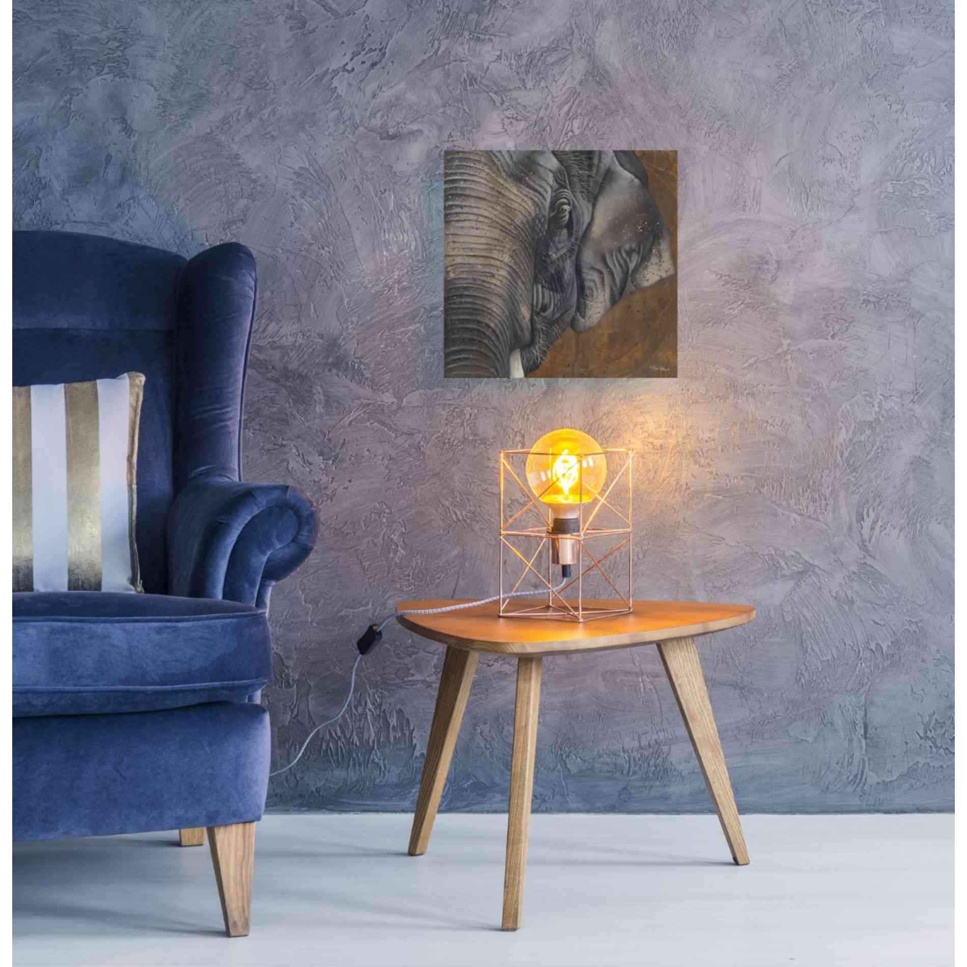 'The Gentlest Giant' by Britt Hallowell, Canvas Wall Art,18 x 18