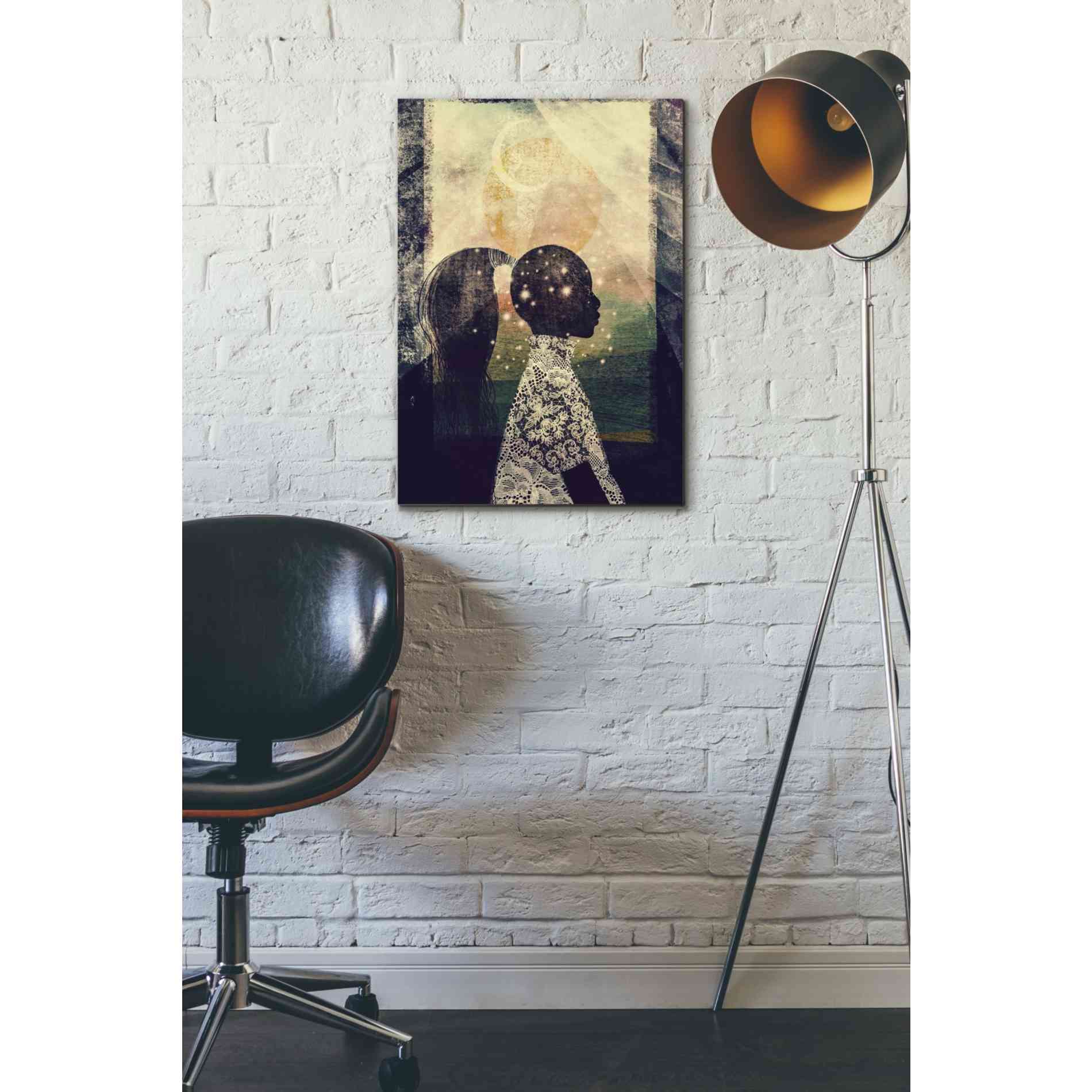 'The Sun, Stars and Moon' by Erin K Robinson, Giclee Canvas Wall Art