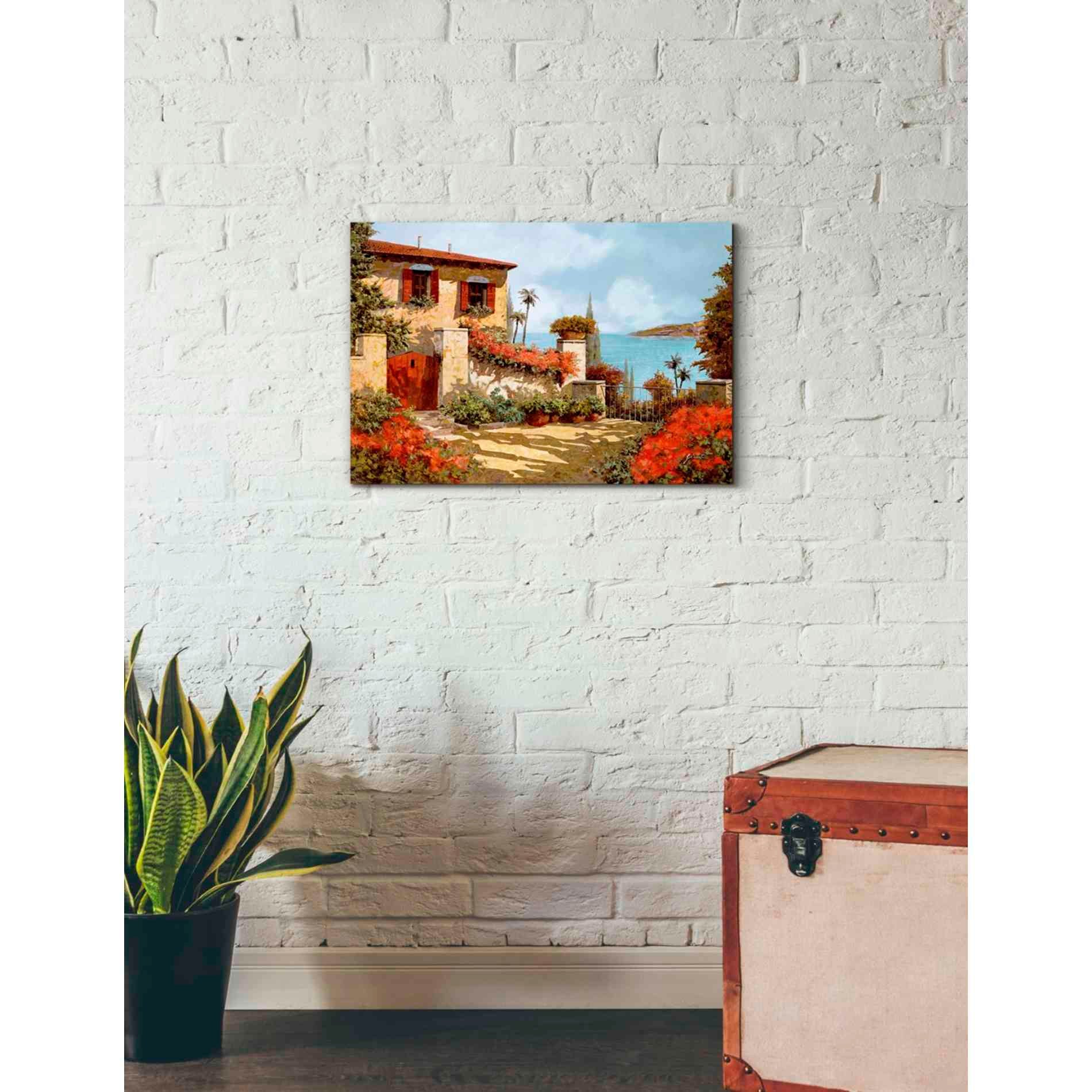 'Il Giardino Rosso' by Guido Borelli, Giclee Canvas Wall Art