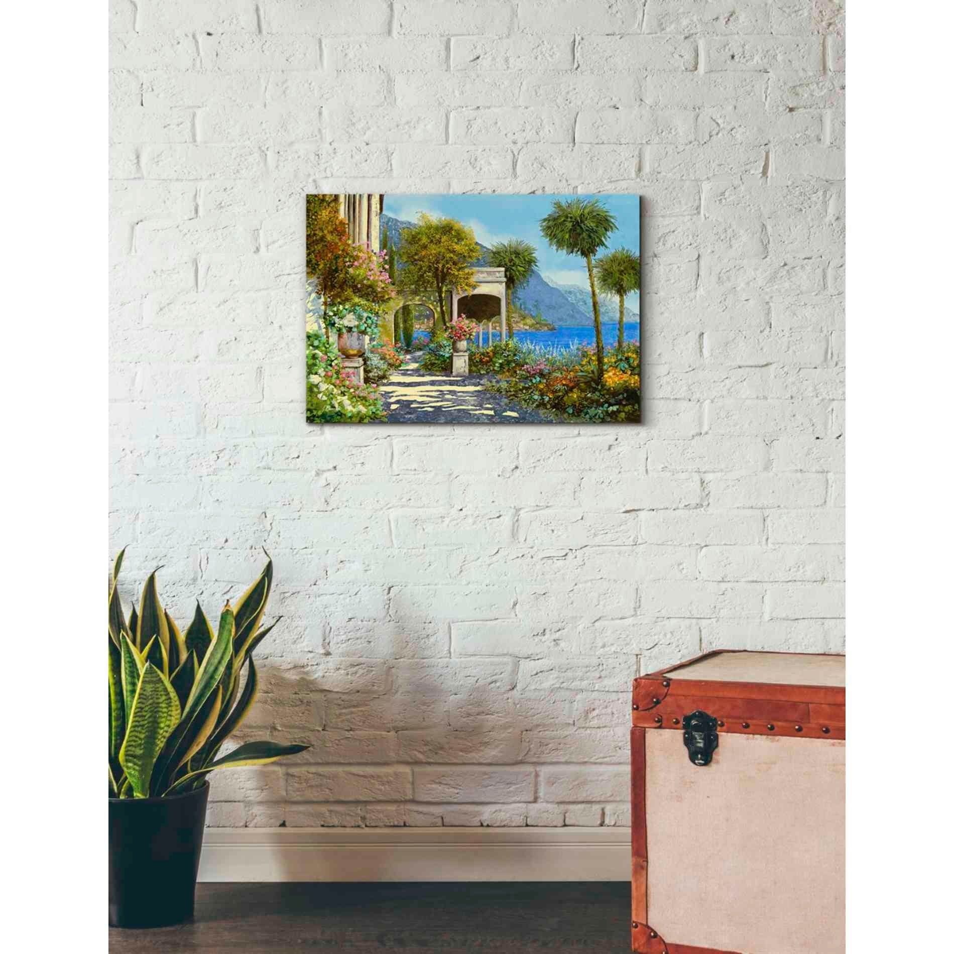 'Passeggiata al Lago' by Guido Borelli, Giclee Canvas Wall Art