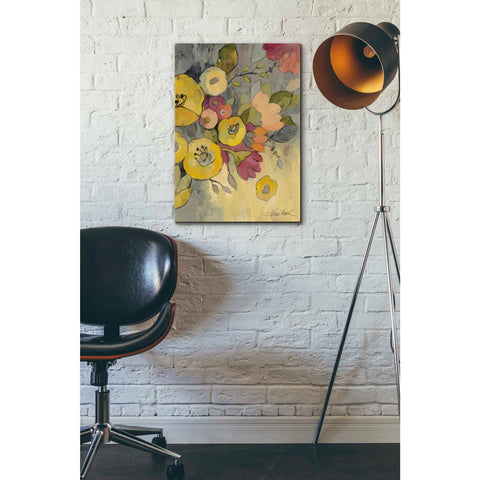 Image of "Yellow Floral Duo I" by Silvia Vassileva, Canvas Wall Art,18 x 26