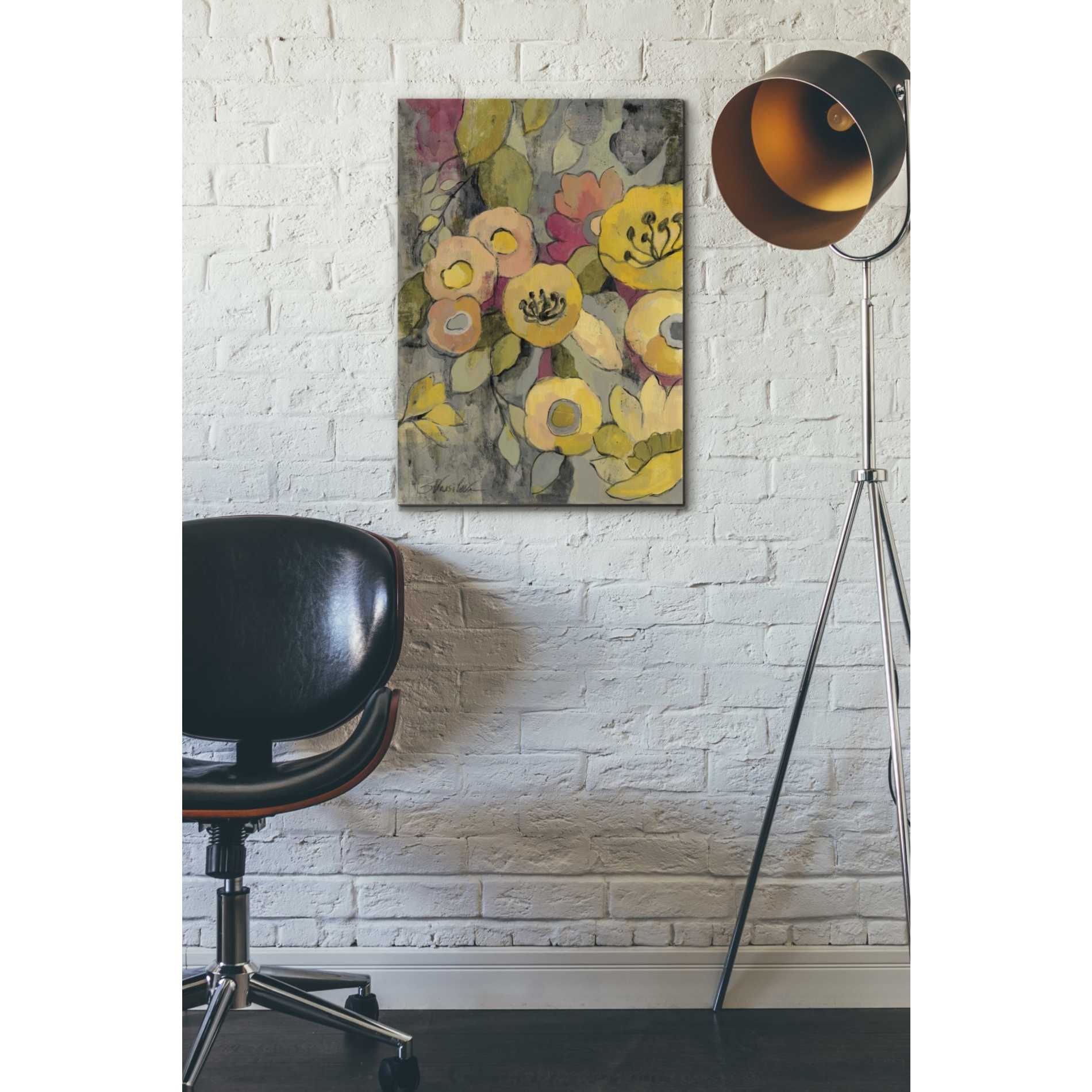 "Yellow Floral Duo II" by Silvia Vassileva, Canvas Wall Art,18 x 26