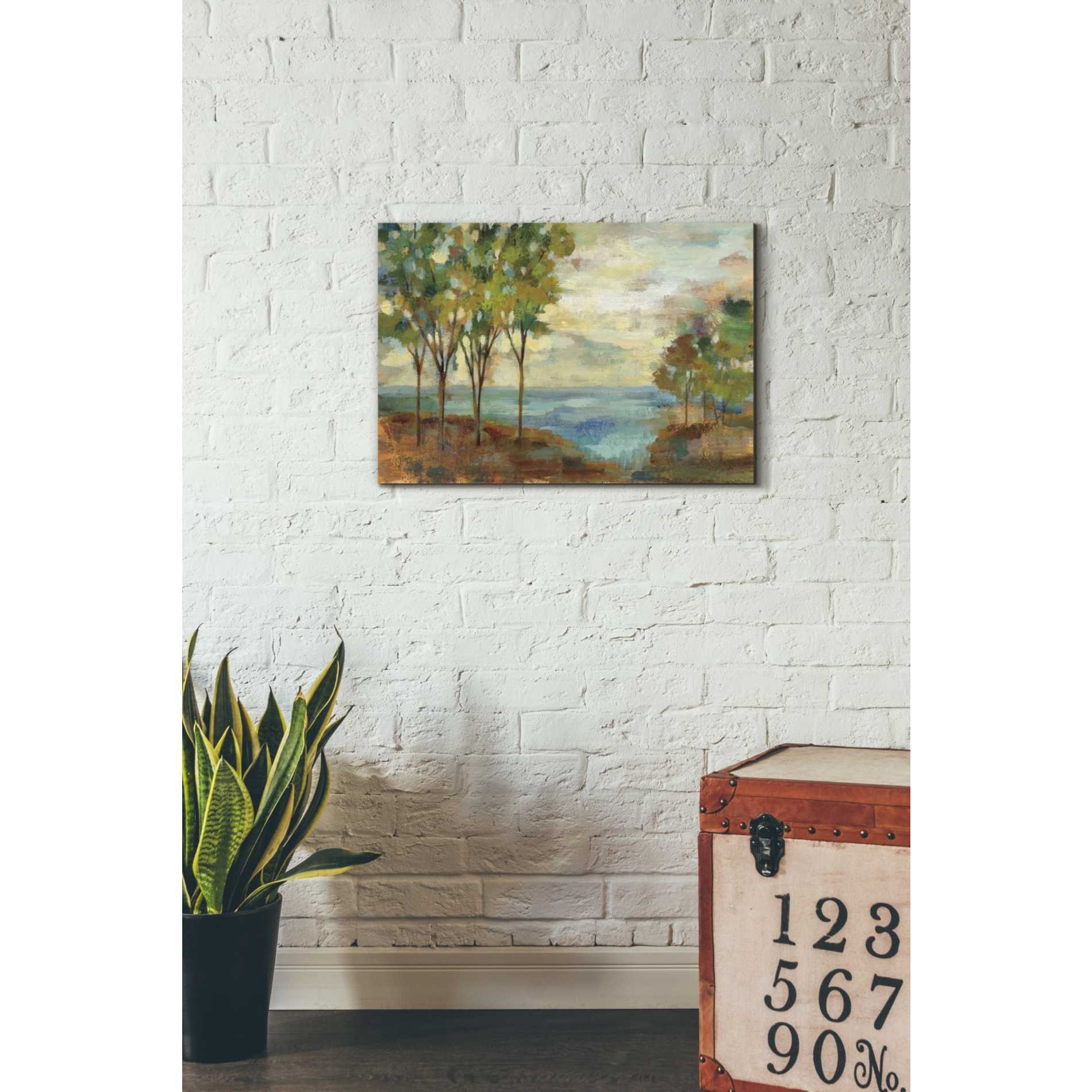 "View of the Lake" by Silvia Vassileva, Canvas Wall Art,26 x 18