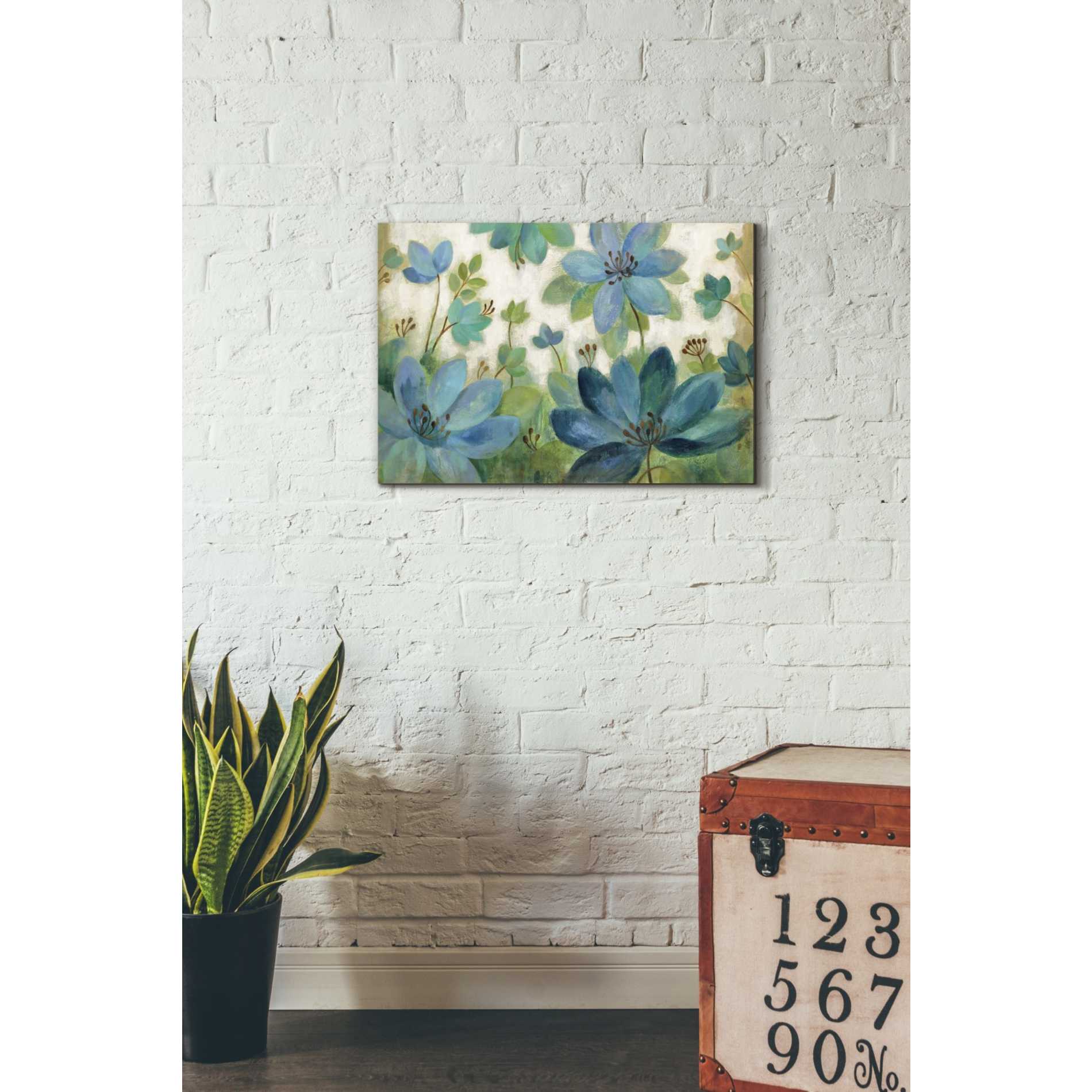 "Peacock Bloom" by Silvia Vassileva, Canvas Wall Art,26 x 18