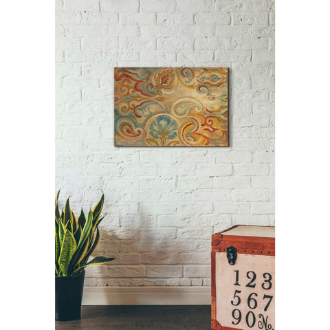 Image of 'Antique Paisley' by Silvia Vassileva, Canvas Wall Art,26 x 18