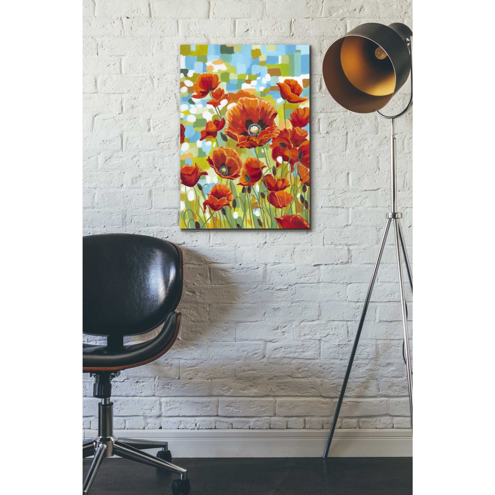 'Vivid Poppies I' by Carolee Vitaletti, Giclee Canvas Wall Art