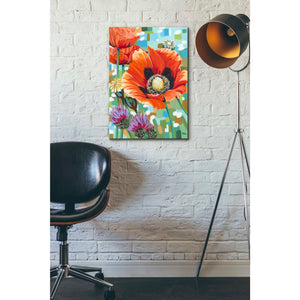 'Vivid Poppies II' by Carolee Vitaletti, Giclee Canvas Wall Art