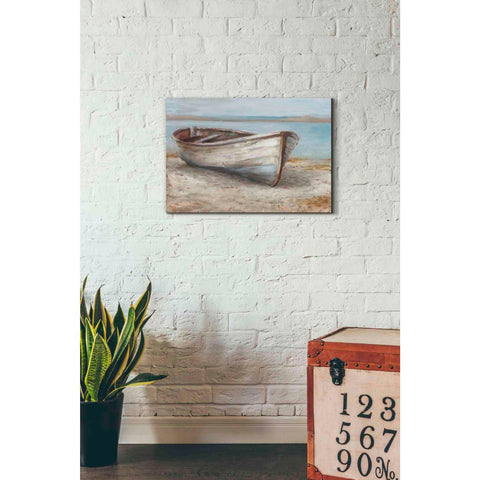 Image of 'Whitewashed Boat I' by Ethan Harper Canvas Wall Art,26 x 18