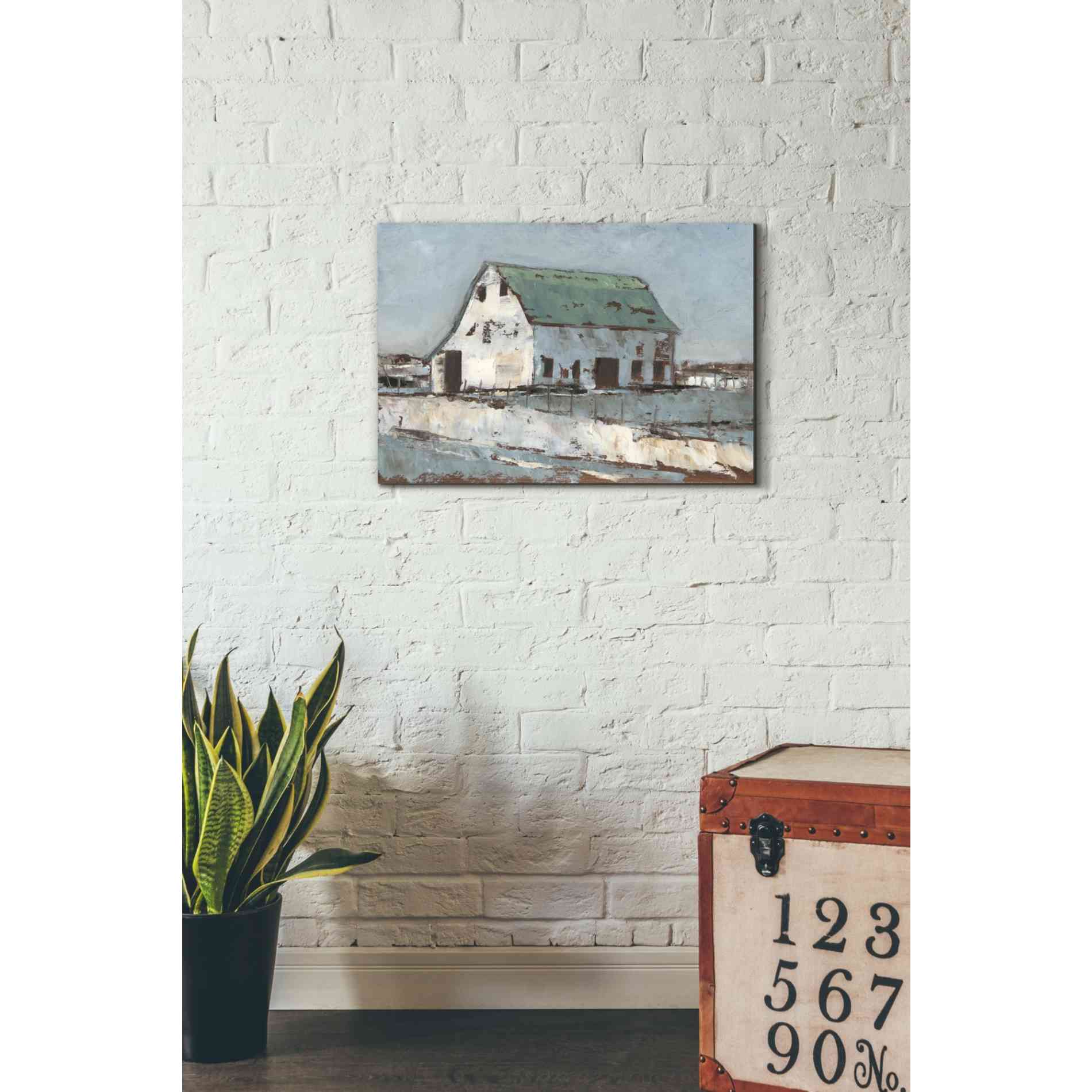 'Plein Air Barn II' by Ethan Harper Canvas Wall Art,26 x 18