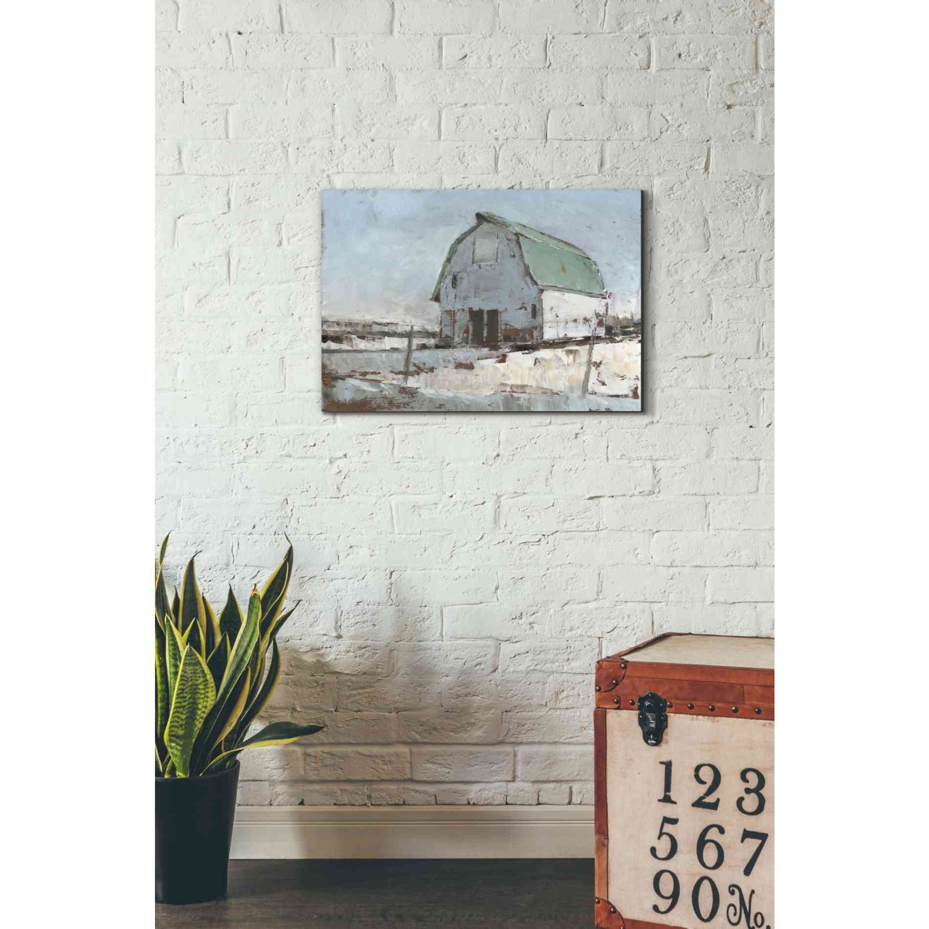 'Plein Air Barn I' by Ethan Harper Canvas Wall Art,26 x 18