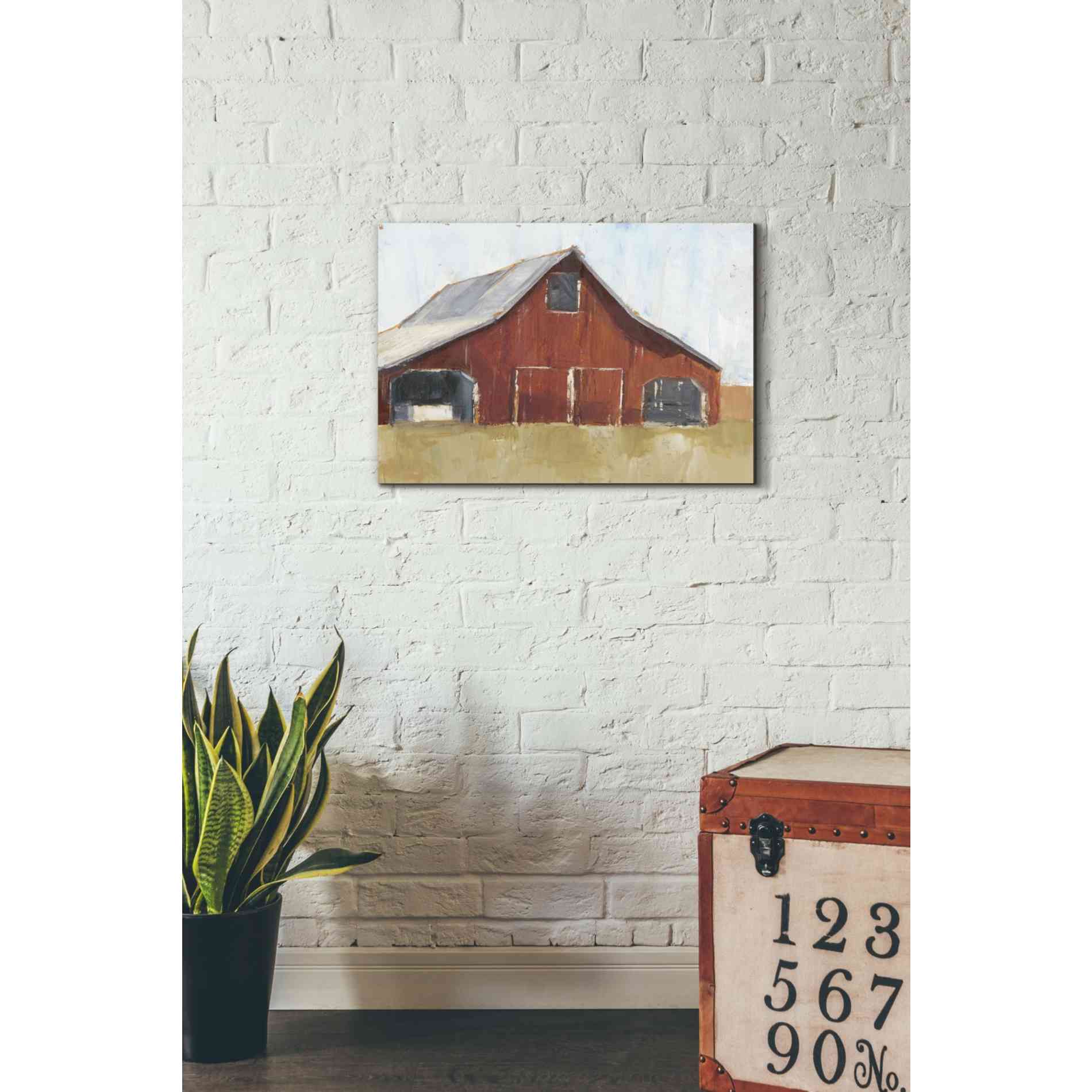 'Rustic Red Barn I' by Ethan Harper Canvas Wall Art,26 x 18