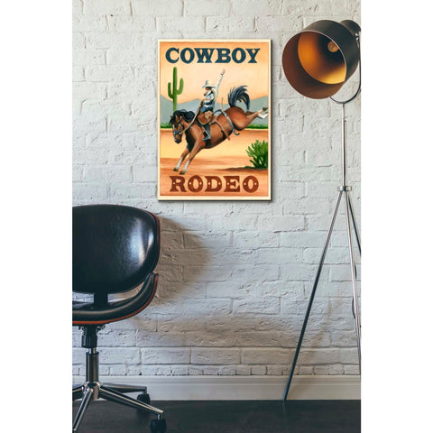 Image of 'Cowboy Rodeo' by Ethan Harper Canvas Wall Art,18 x 26