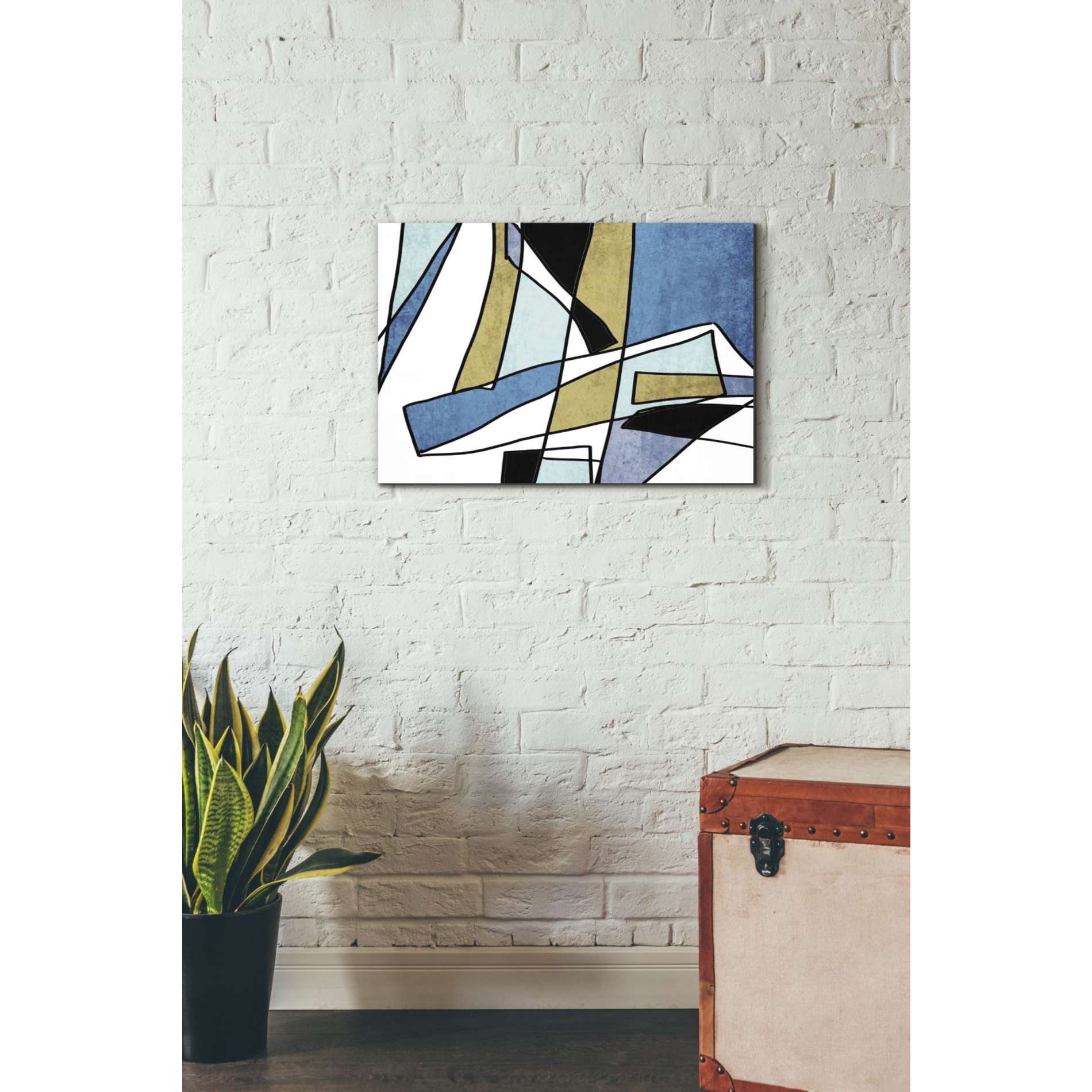 'Abstract Line Art 29' by Irena Orlov, Canvas Wall Art,26 x 18