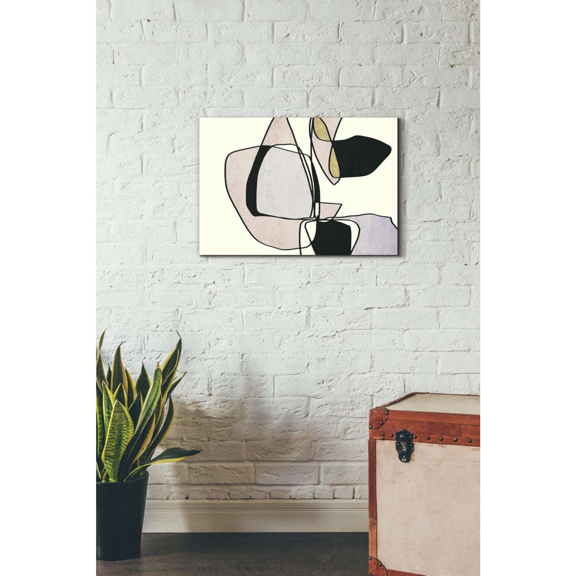 'Abstract Line Art 15' by Irena Orlov, Canvas Wall Art,26 x 18