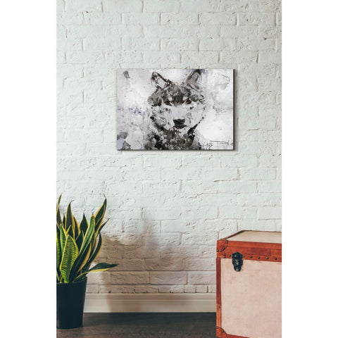 Image of 'Rustic Wolf Portrait 3' by Irena Orlov, Canvas Wall Art,26 x 18