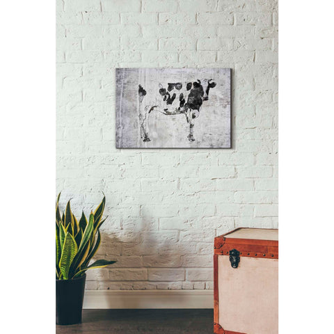 Image of 'Rustic Cow' by Irena Orlov, Canvas Wall Art,26 x 18
