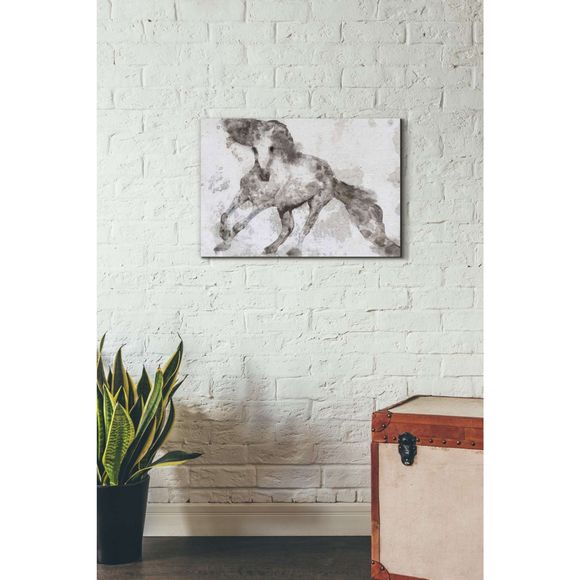 'Alydar Horse' by Irena Orlov, Canvas Wall Art,26 x 18